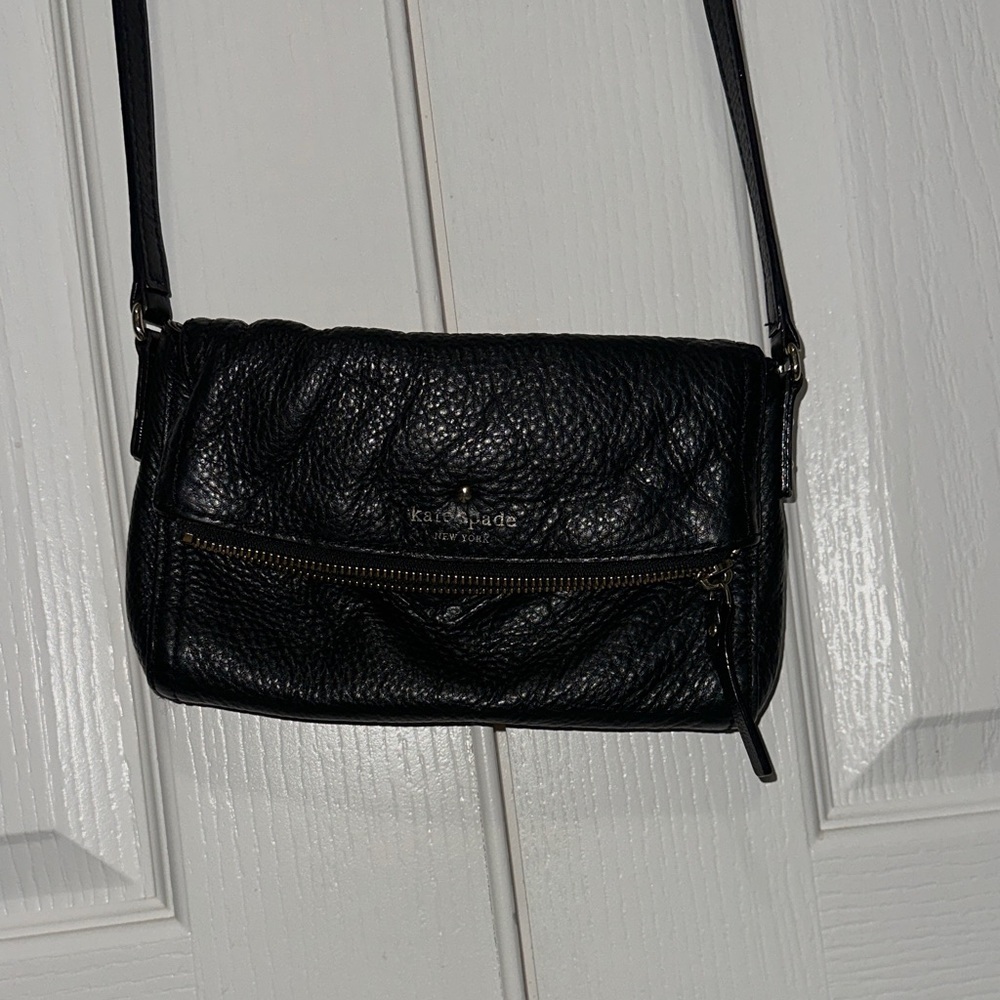 Kate Spade Textured Black Crossbody Bag - Picture 1 of 15